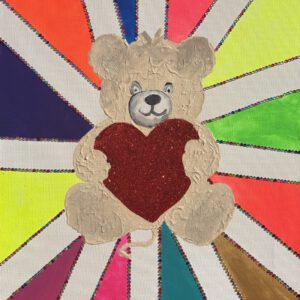DIY-Leinwandmalerei Tapetechnik TEDDYBÄR SET