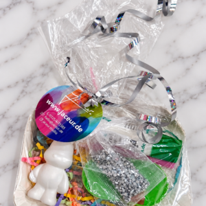 Geburtstagsset StrassHASE Schlüsselanhänger silber (6er Set)